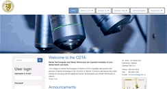 Desktop Screenshot of cdta.ca