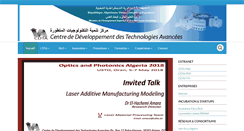 Desktop Screenshot of cdta.dz